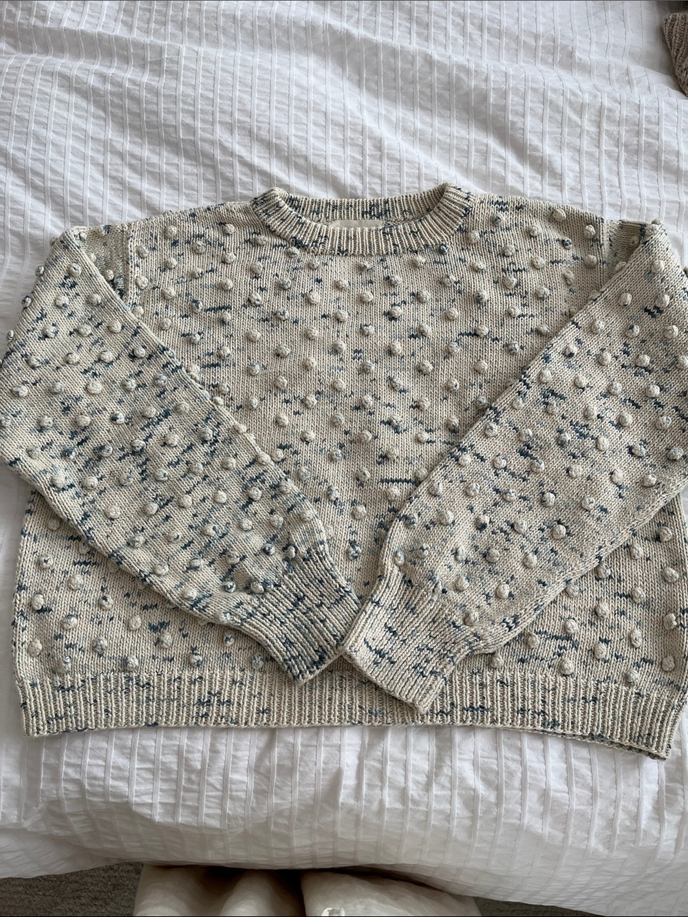 Misha and Puff PCP Jumper in Sea Salt Confetti cotton